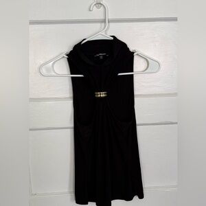 Express Mock Halter Neck Gold Hardware Tank